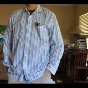 Men’s blue dress shirt
